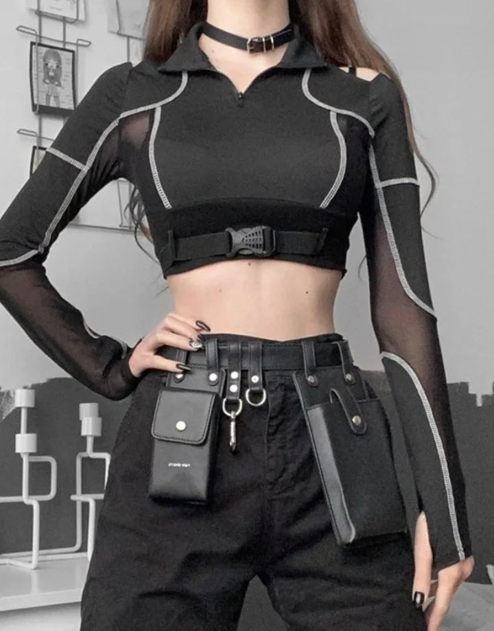 shop and buy Black Lotus Techwear Vest for Women