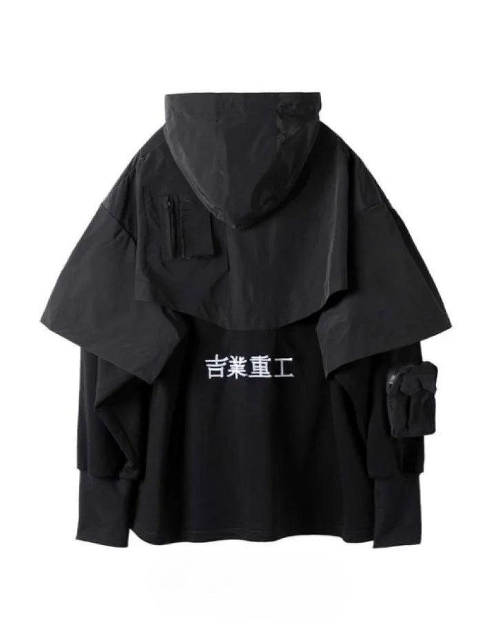 shop and buy Kurosenshi 黒戦士 Urban Cyperpunk Hoodie