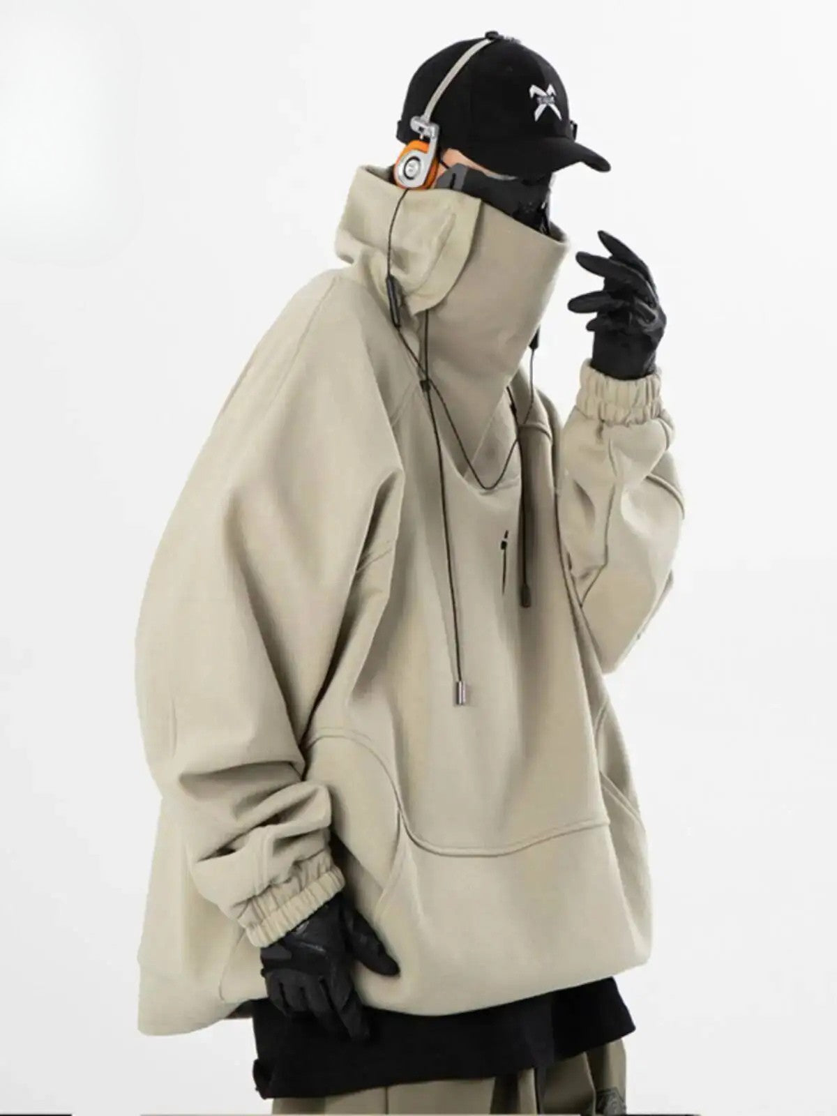 shop and buy high turtleneck hoodie