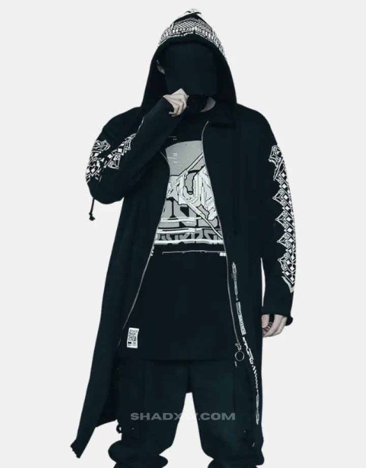 shop and buy KAGE.09 (影) – Shadow.09 Cyperpunk Hoodie