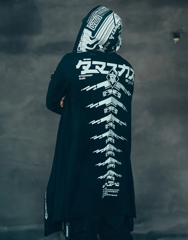 shop and buy KAGE.09 (影) – Shadow.09 Cyperpunk Hoodie