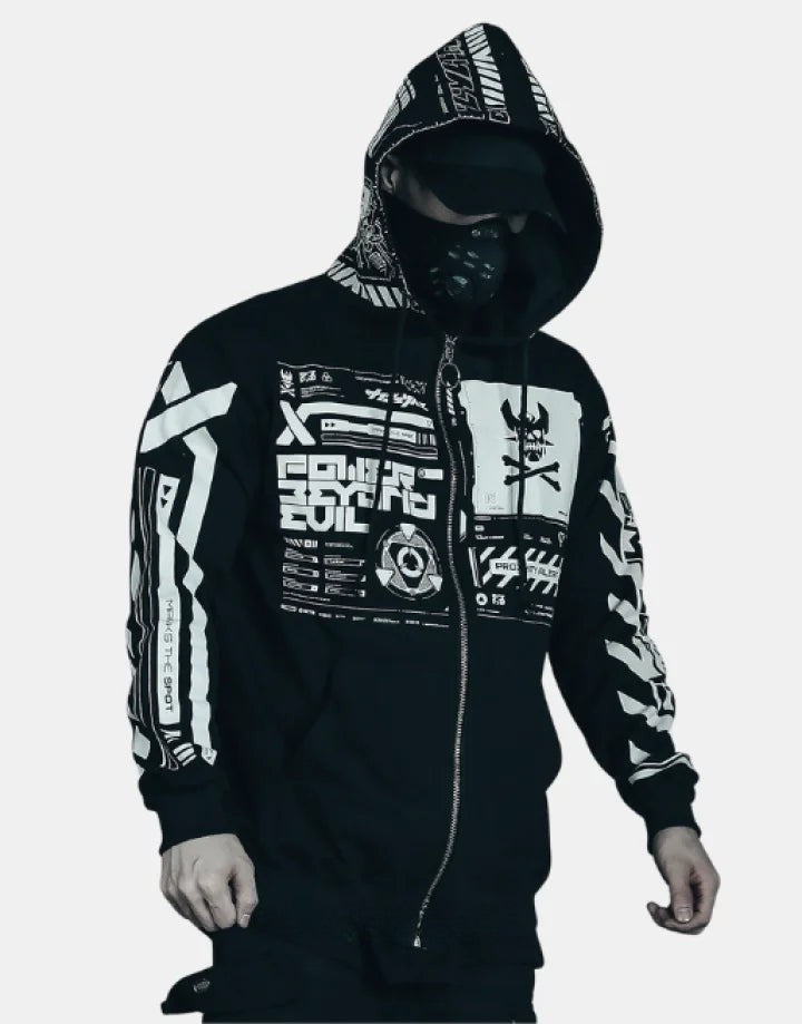 shop and buy Shinjū Protocol 真銃プロトコル Cyperpunk Hoodie