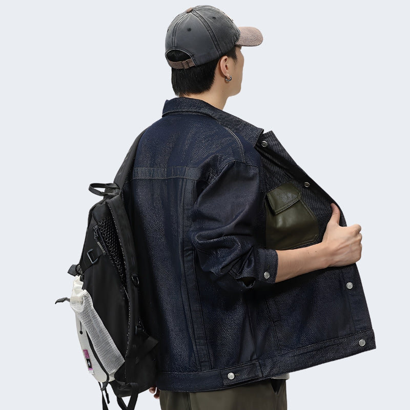 shop and buy Cargo Denim Jacket