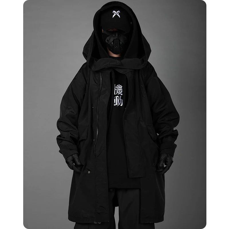 shop and buy Techwear Anorak Longline Jacket
