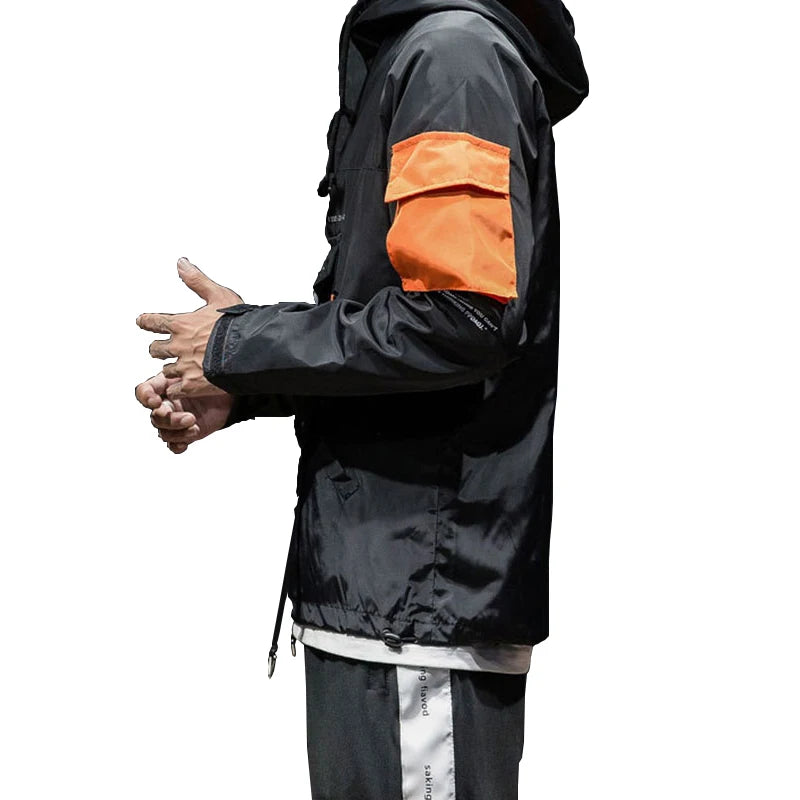 Shop and buy summer/winter Neon Fang Techwear Windbreaker with sidepocket