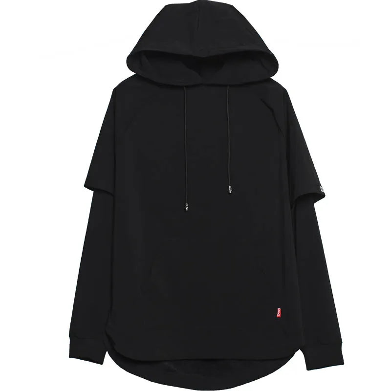 shop and buy halfsleeve longsleeve Kuronami 黒波 – Black Wave Shell Hoodie