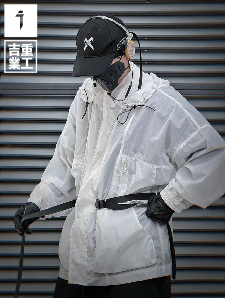 Shop and buy White streetwear jacket windbreaker