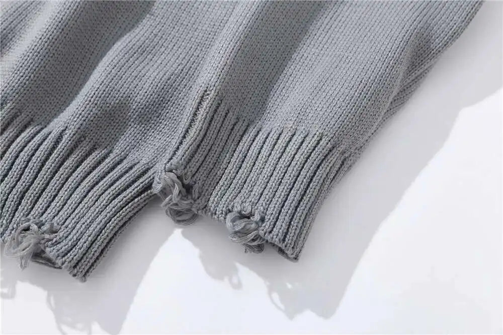 shop and buy Phantom Ash ripped Sweater