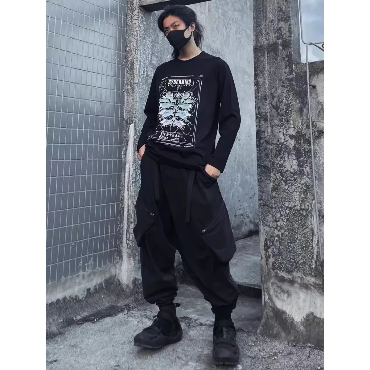 shop and buy 虚界 (Kyokai) Cyperpunk Longsleeeve T-Shirt