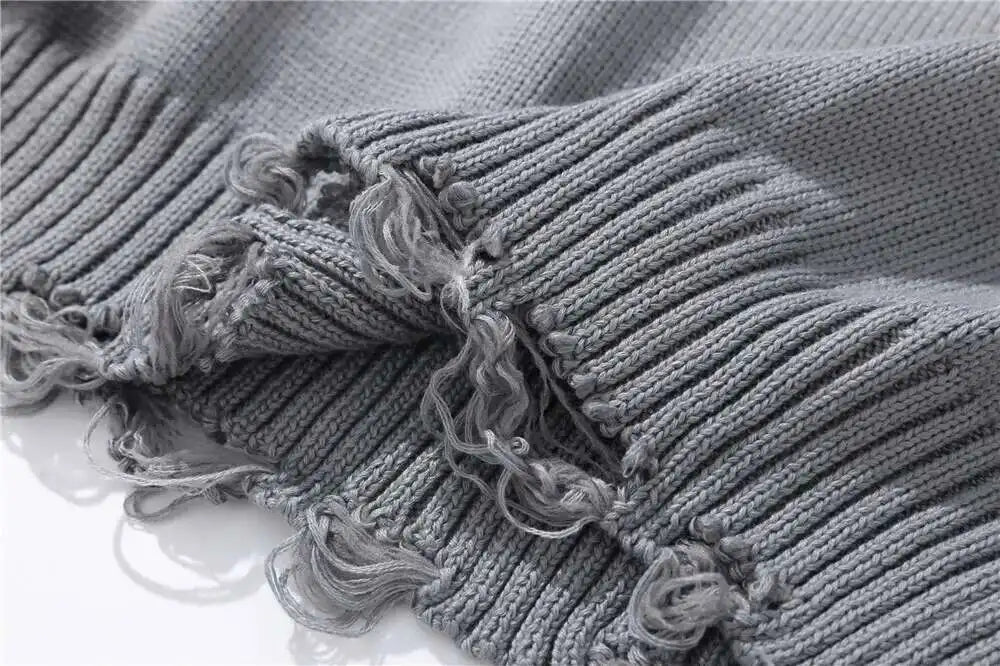 shop and buy Phantom Ash ripped Sweater