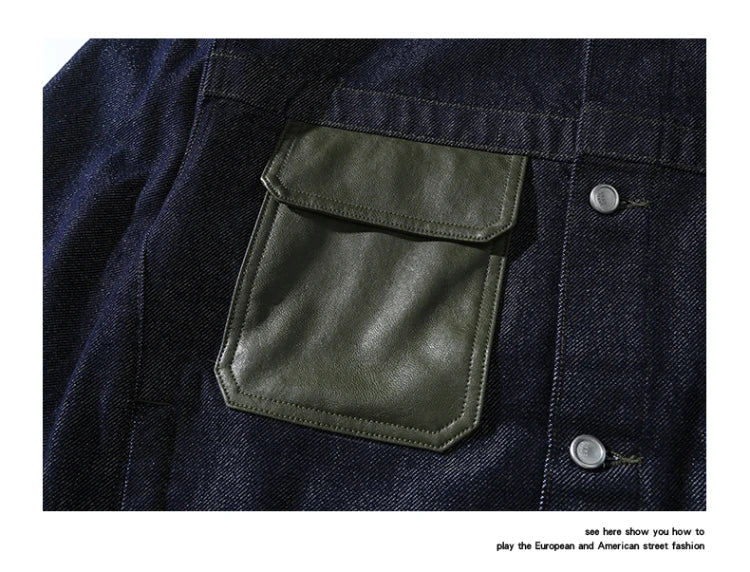 shop and buy Cargo Denim Jacket
