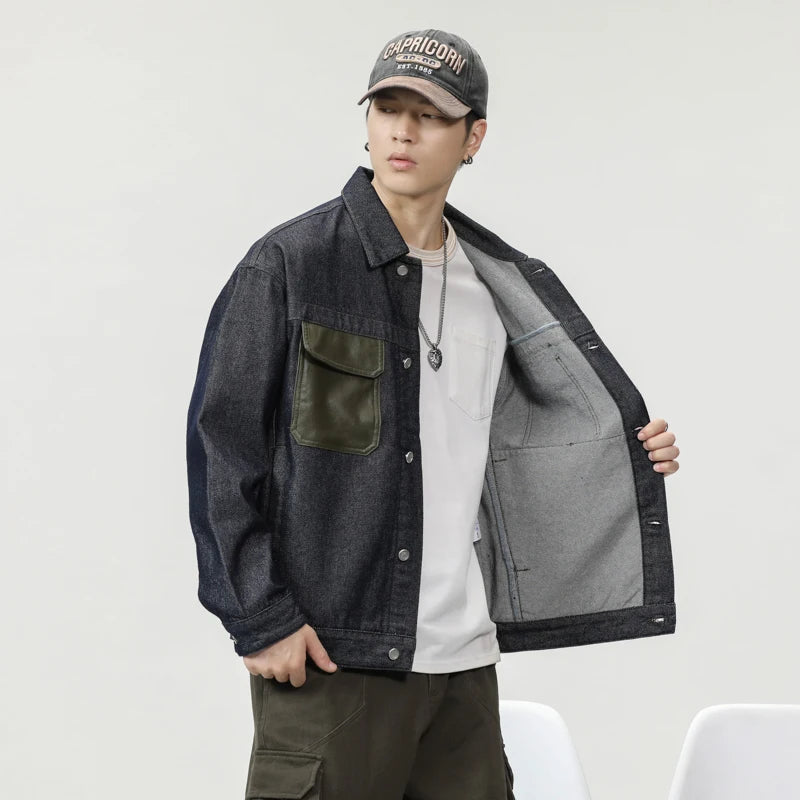 shop and buy Cargo Denim Jacket