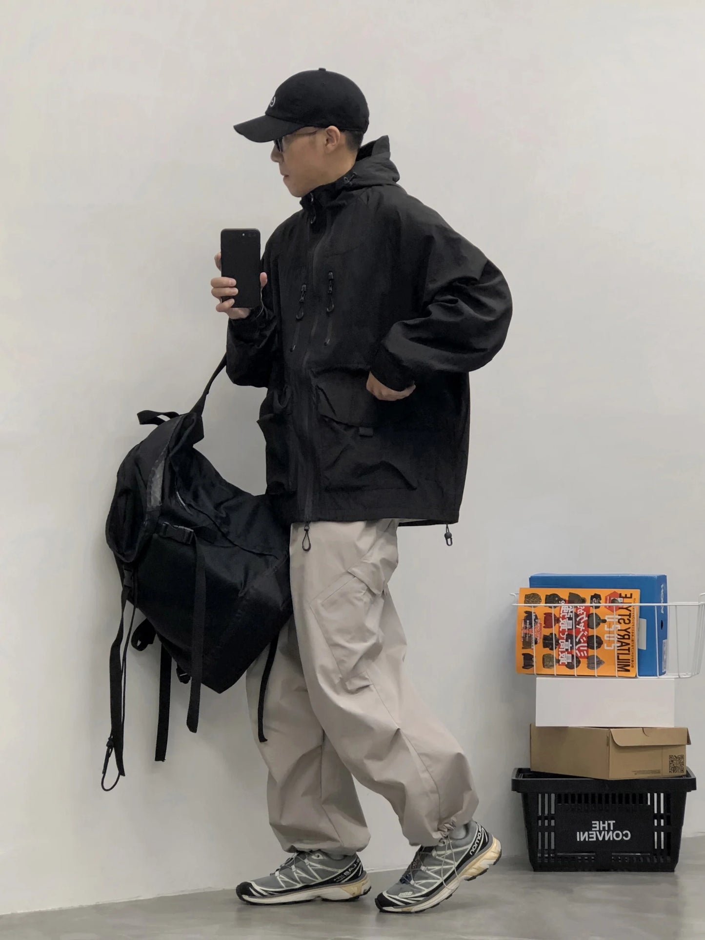 shop and buy japanese style streetwear jacket in black