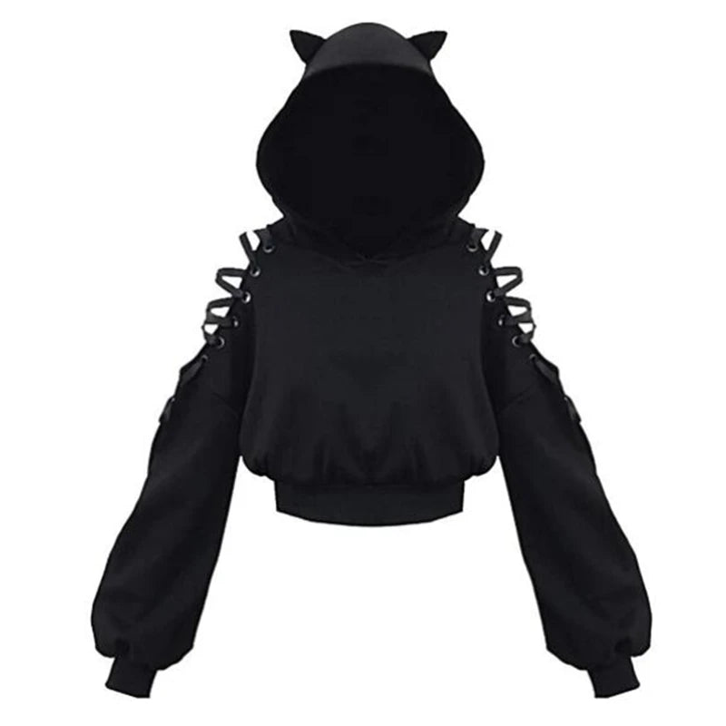 shop and buy Kuroneko Kikai Cat Ear Hoodie for women