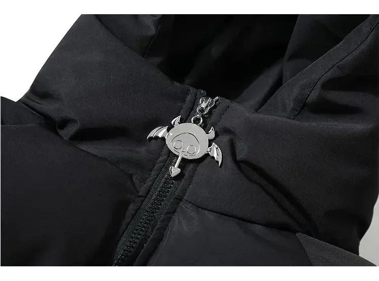 Akuma Draft" (悪魔ドラフト) horns Puffer Jacket