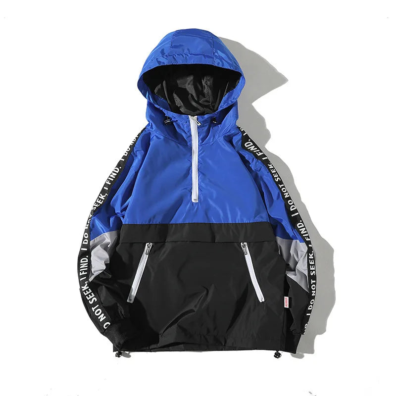 shop and buy Windbreaker Bomber Jacket in blue