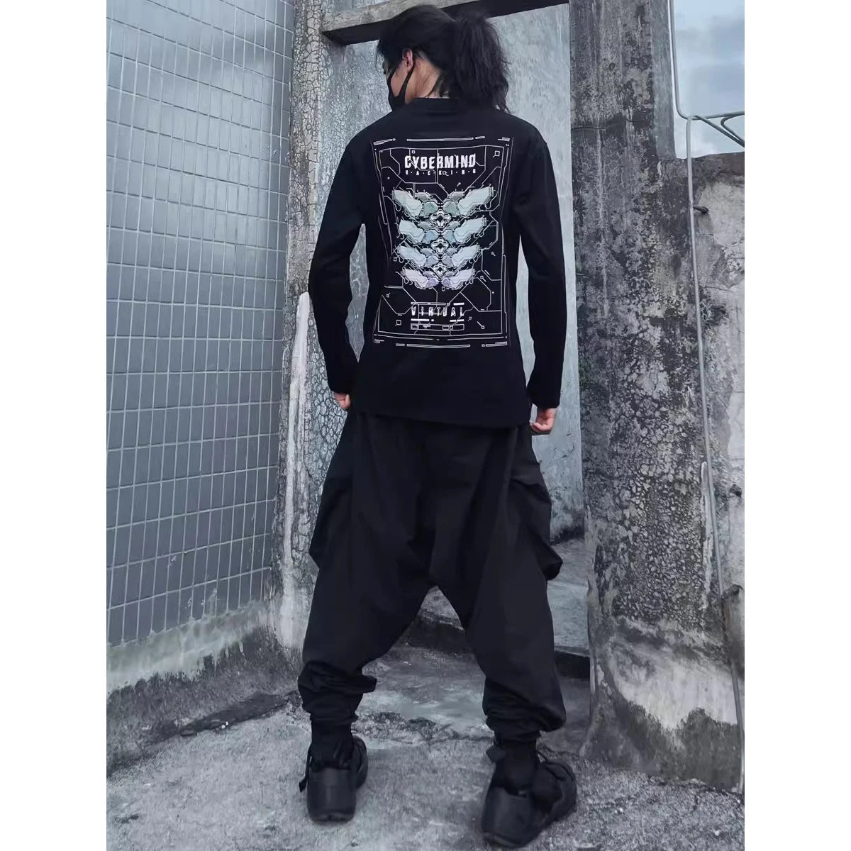 shop and buy 虚界 (Kyokai) Cyperpunk Longsleeeve T-Shirt