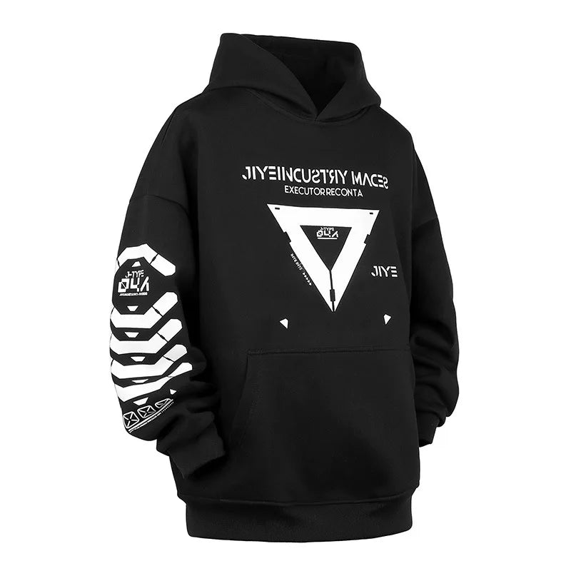 shop and buy GhostNode ゴーストノード Black Techwear Hoodie