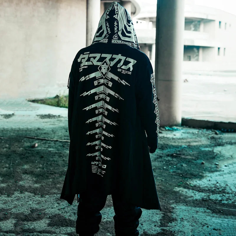 shop and buy KAGE.09 (影) – Shadow.09 Cyperpunk Hoodie