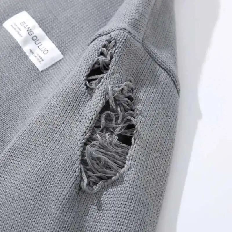 shop and buy Phantom Ash ripped Sweater