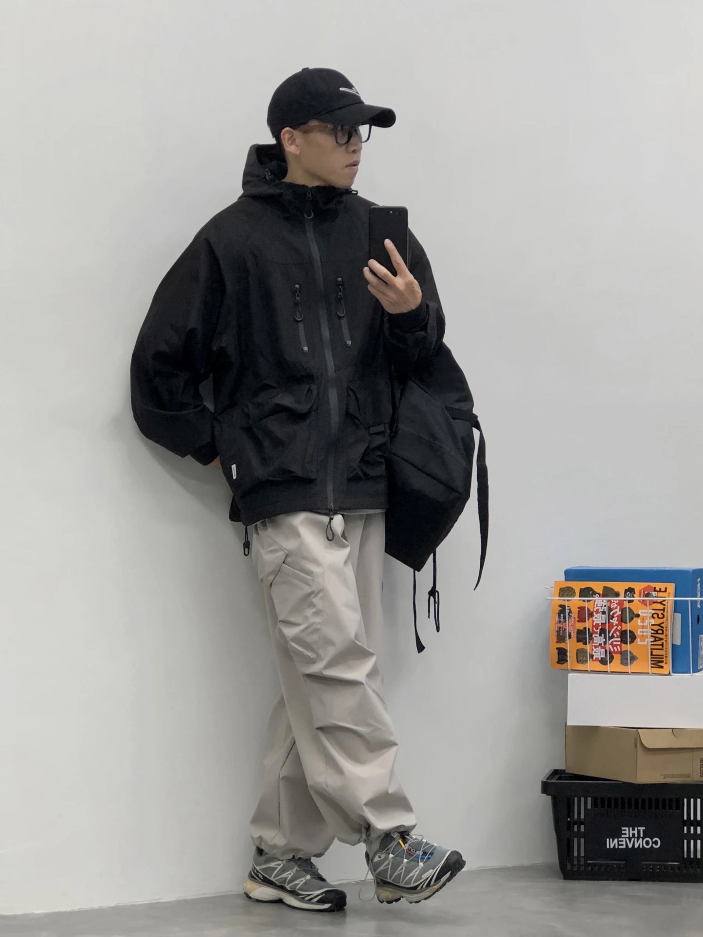 shop and buy japanese style streetwear jacket in black