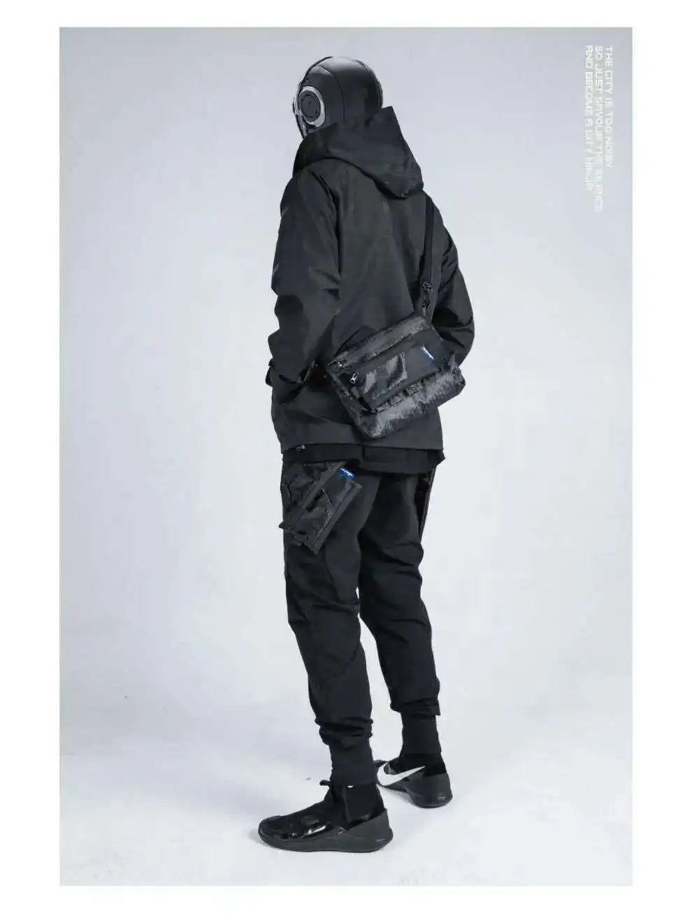 Shop and buy Black Tactical hooded Jacket