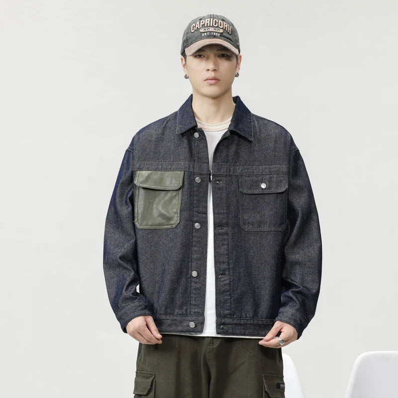 shop and buy Cargo Denim Jacket