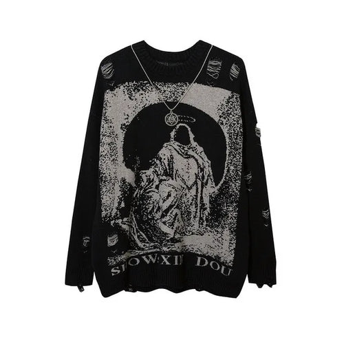 shop and buy Sanctum Decay Ripped Sweatshirt