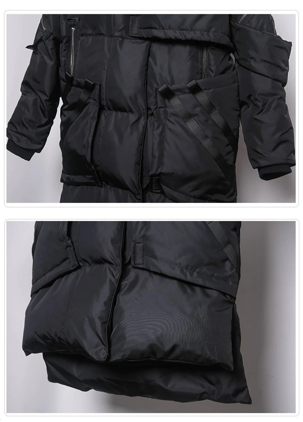 shop and buy Shin'en (深淵) – The Abyss Tactical Longline Puffer Jacket