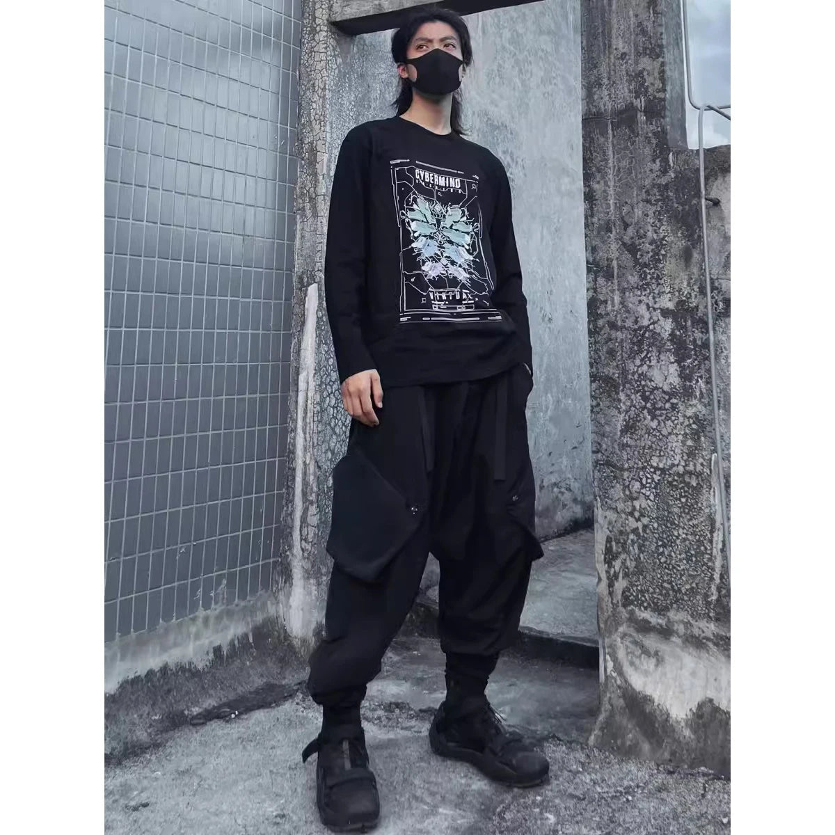 shop and buy 虚界 (Kyokai) Cyperpunk Longsleeeve T-Shirt