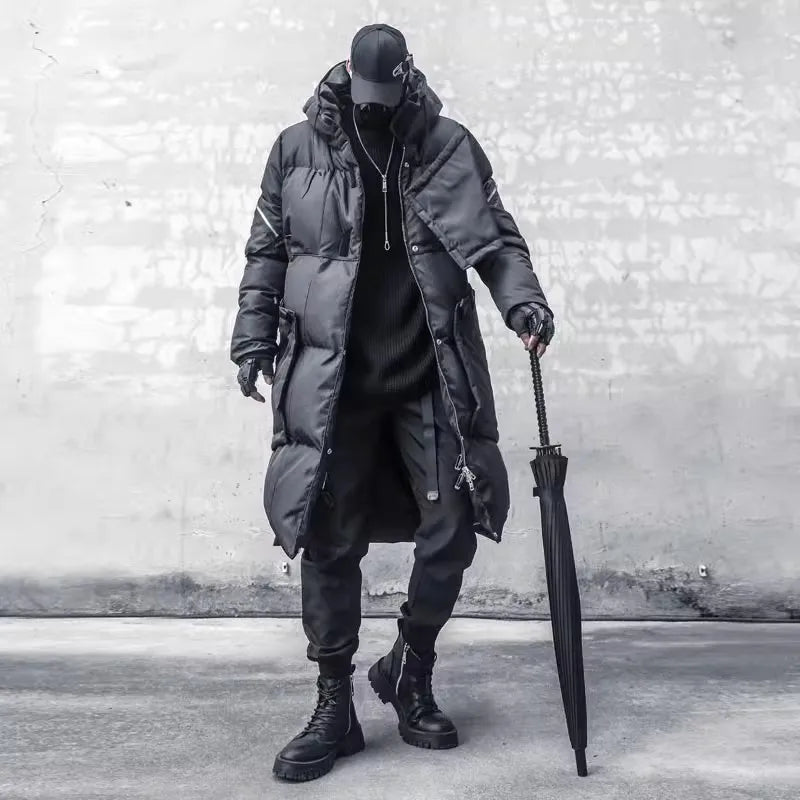 shop and buy Shin'en (深淵) – The Abyss Tactical Longline Puffer Jacket
