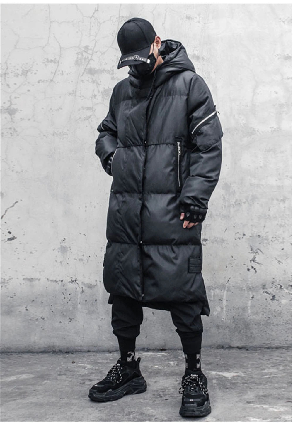 shop and buy Shin'en (深淵) – The Abyss Tactical Longline Puffer Jacket