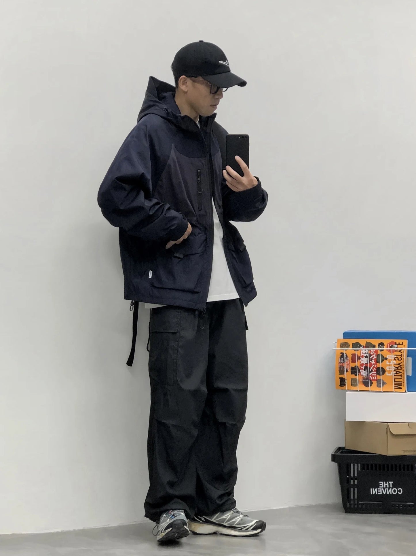 shop and buy japanese style streetwear jacket in black