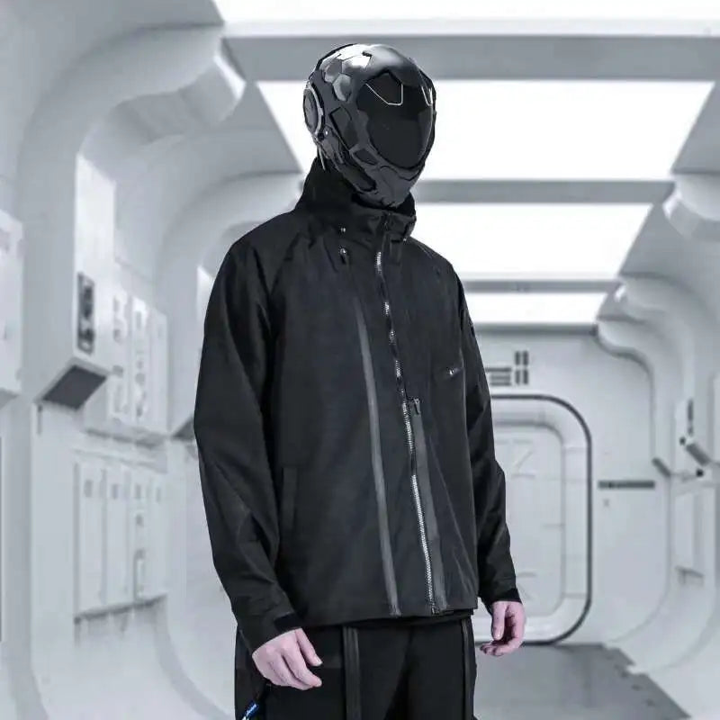 Shop and buy Black Tactical hooded Jacket
