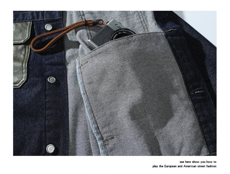 shop and buy Cargo Denim Jacket