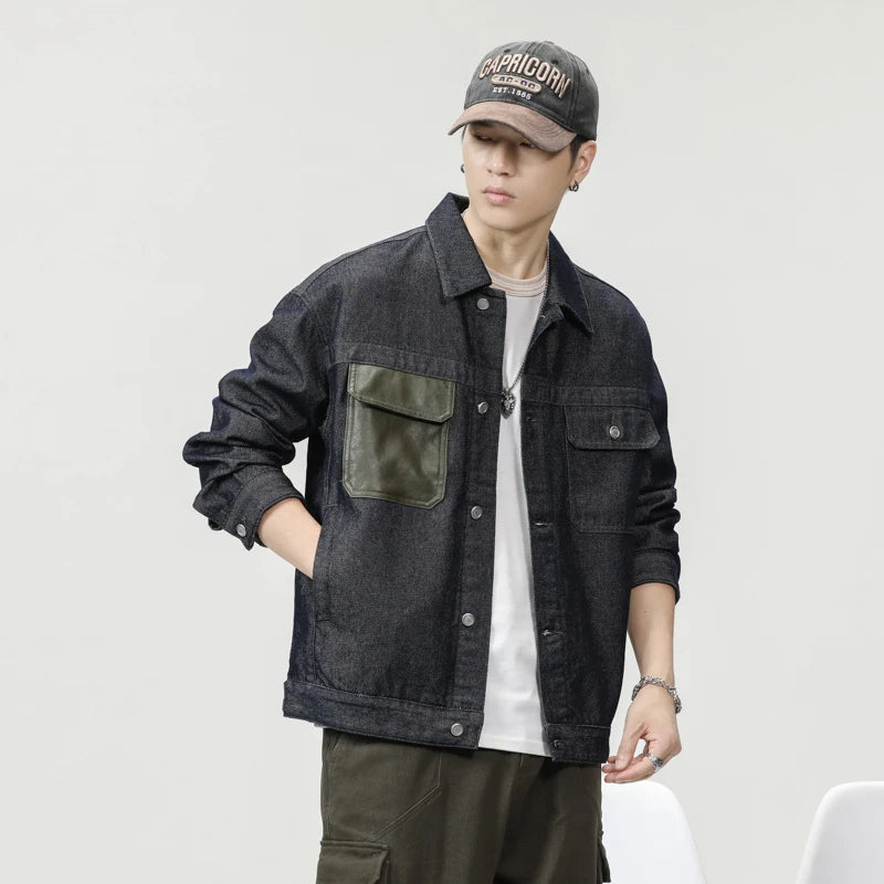 shop and buy Cargo Denim Jacket