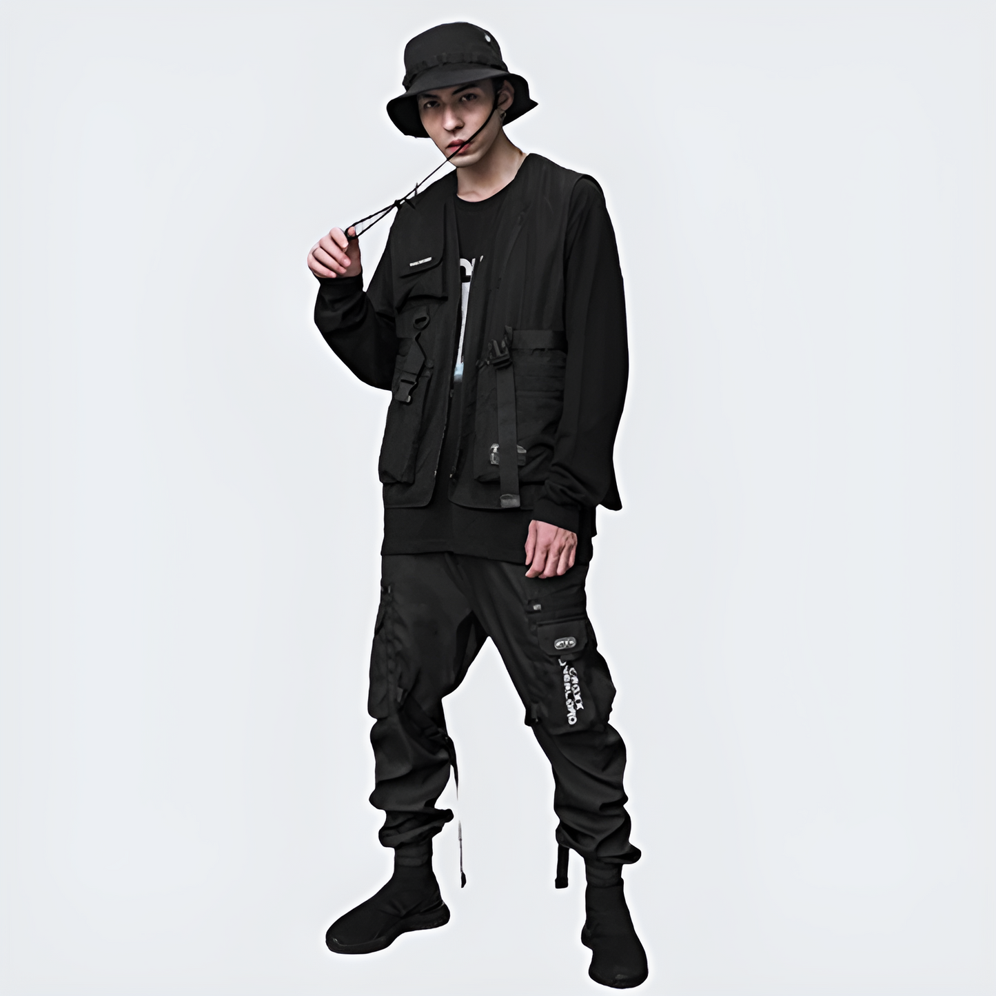 shop and buy Sleeveless Cargo Jacket Vest