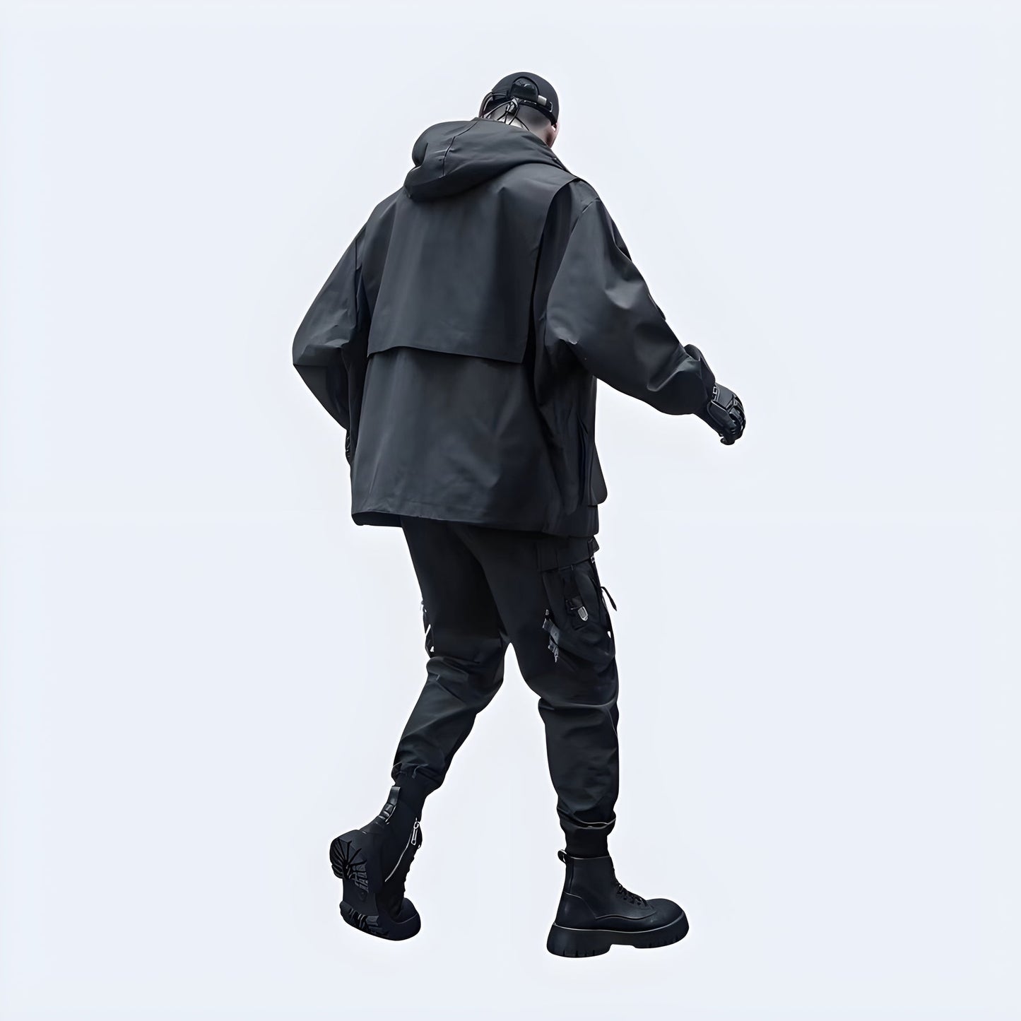 shop and buy black tactical outfit with a jacket, pants, gloves, and boots