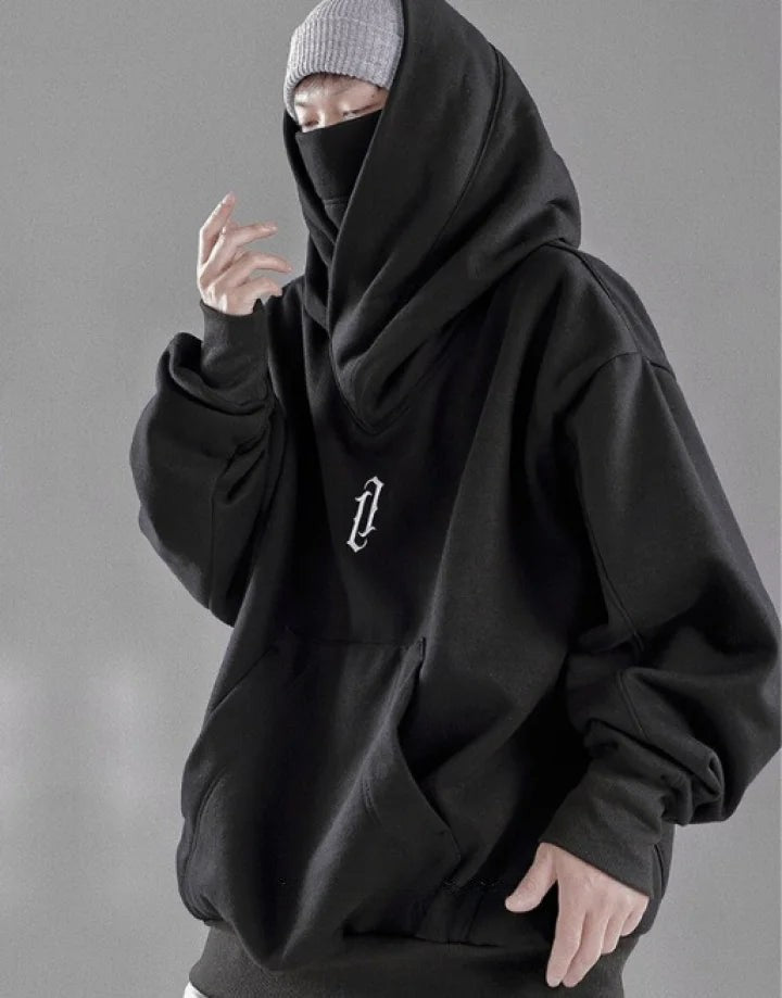 shop and buy high collar cotton hoodie