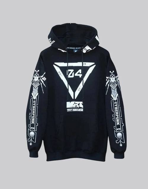 shop and buy Sector D4 Hoodie cyberpunk hoodie