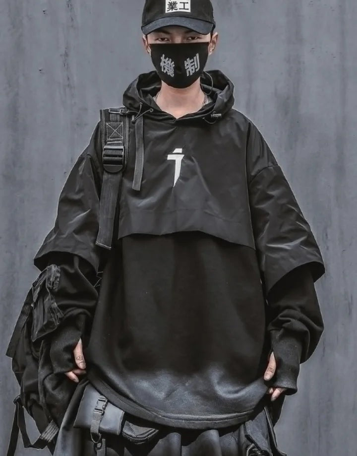 shop and buy Kurosenshi 黒戦士 Urban Cyperpunk Hoodie