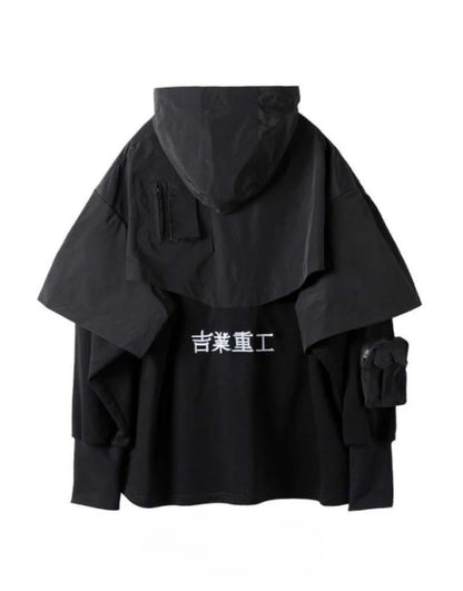 shop and buy Kurosenshi 黒戦士 Urban Cyperpunk Hoodie