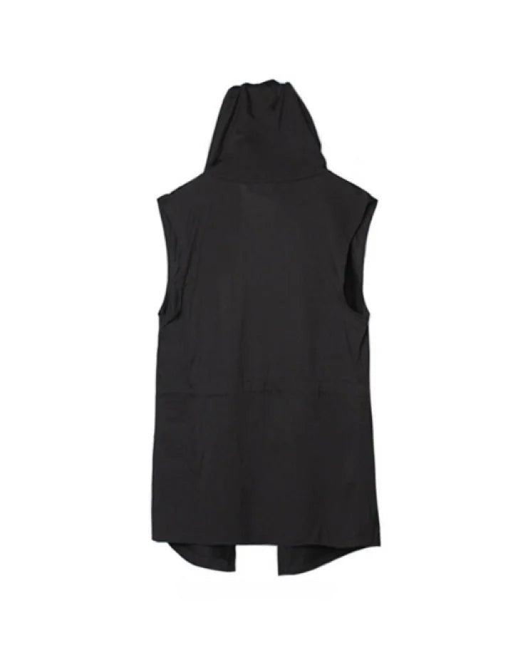 Black Sleeveless Jacket