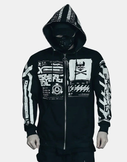 shop and buy Shinjū Protocol 真銃プロトコル Cyperpunk Hoodie