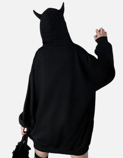 shop and buy Kurayami 闇 Horned Hoodie