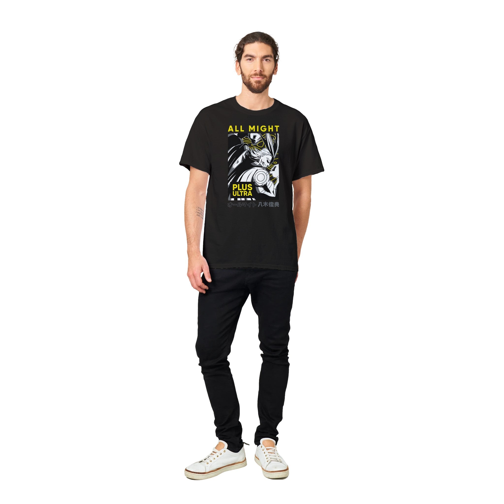 shop and buy my hero academia clothing all might t-shirt