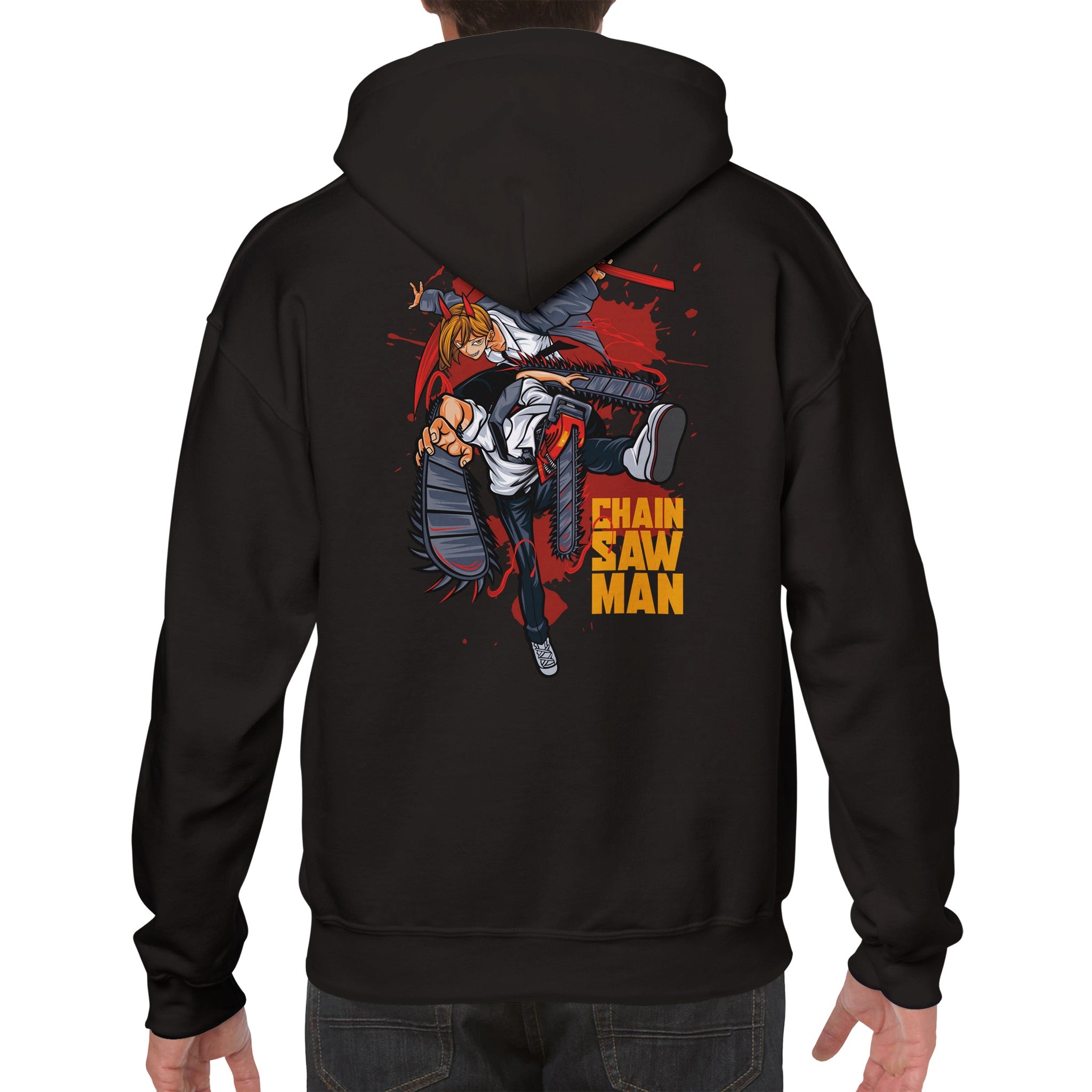 shop and buy chainsaw man anime clothing hoodie denji and power