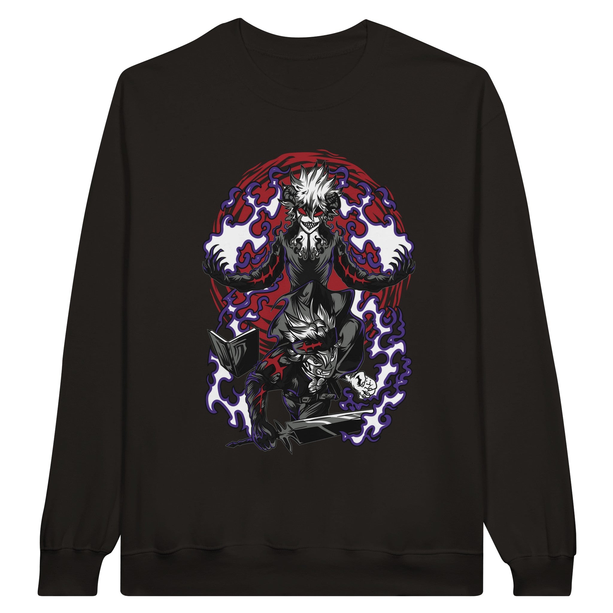 shop and buy black clover anime clothing asta sweatshirt/jumper/longsleeve