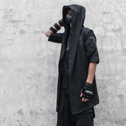 Black Sleeveless Jacket