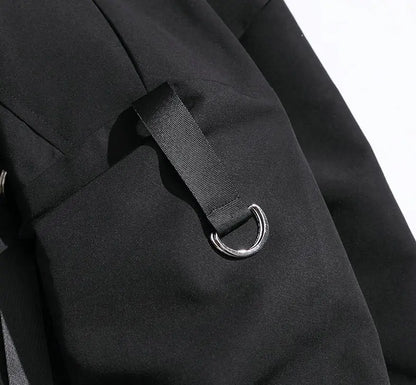 Cargo Bomber Jacket in black